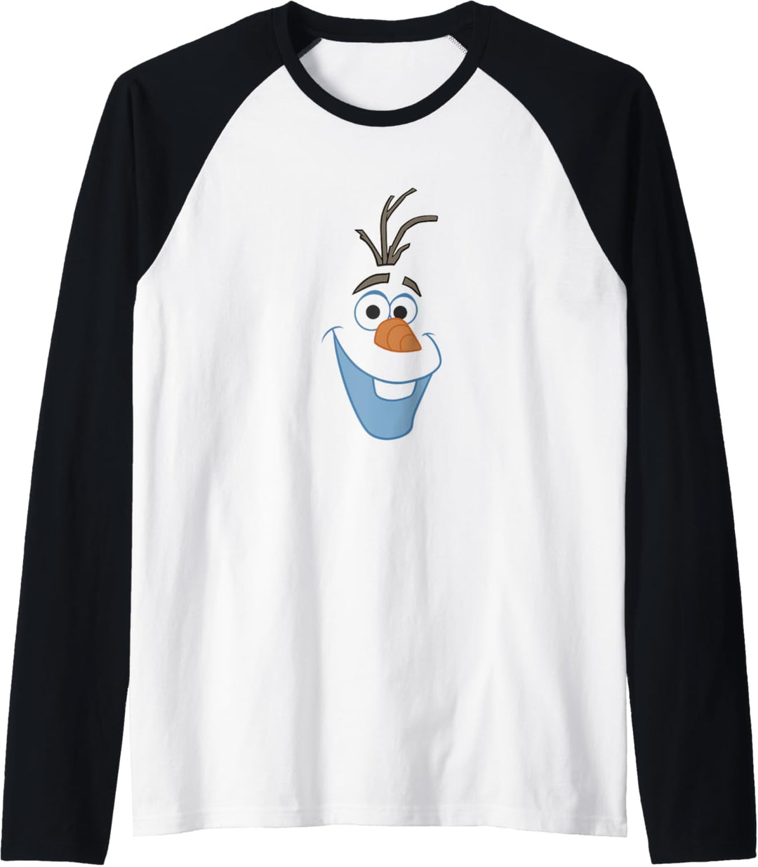 Disney Frozen Olaf Big Face Cartoon Raglan