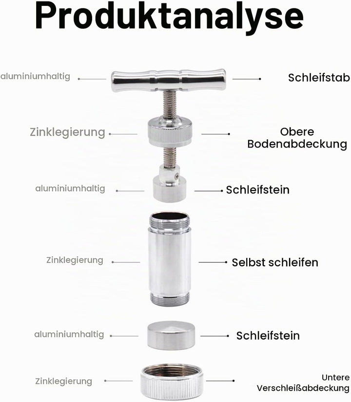 Pollenpresse Tragbare Pollenpresse Abnehmbare Pollenpresse Pfefferpollenpresse Vanillepollenpresse M