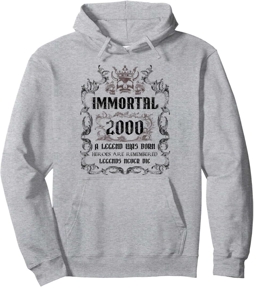 Geschenk zum 22. Geburtstag, unsterbliche 2000, 22 Jahre alte Party Pullover Hoodie