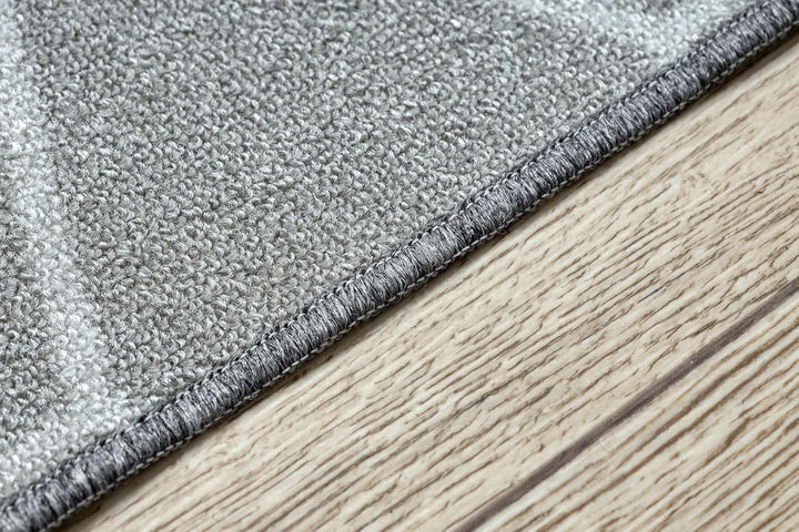 rugsx Antirutsch Teppichläufer Cube Würfel - moderner Kurzflor für Küche, Flur & Wohnzimmer, Meterwa