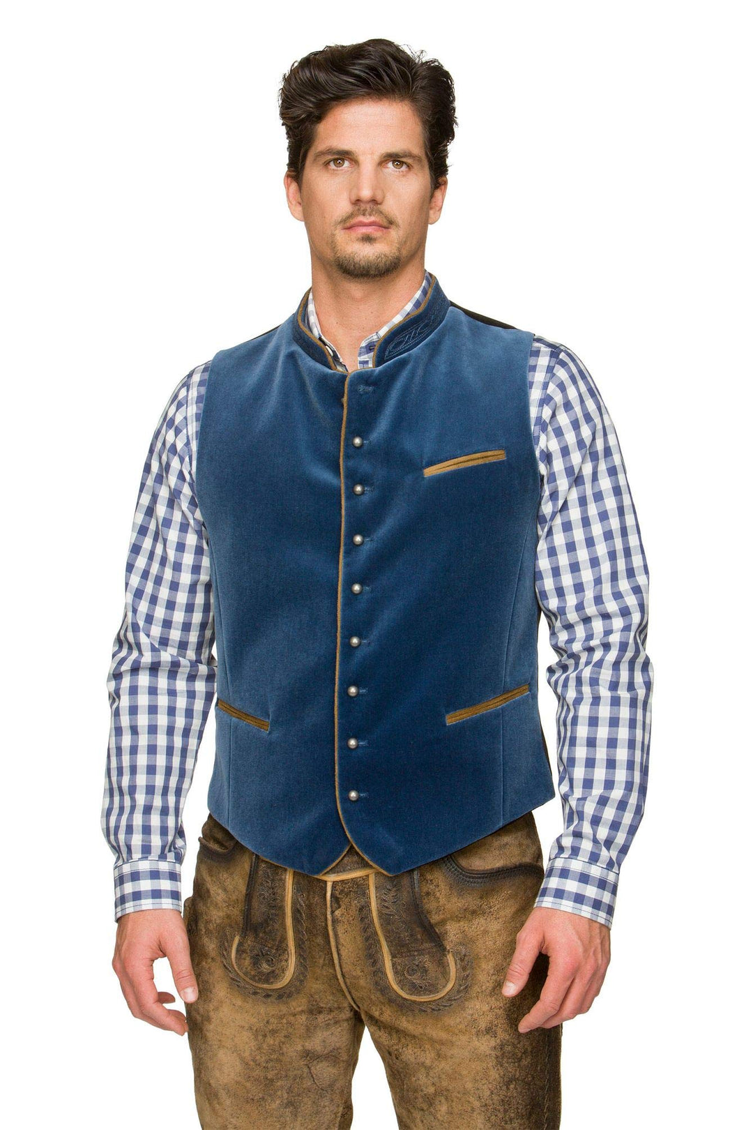 Stockerpoint Herren Ricardo Trachtenweste (1er Pack) 46 rauchblau, 46 rauchblau