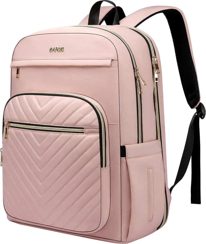 Laptop Rucksack für Frauen, Passt 17.3 Zoll Laptop Tasche, Mode Reise Arbeit Anti-Diebstahl Bagpack,