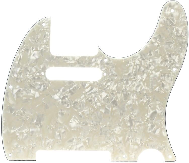 Fender 099-2174-000 4-Ply Aged White Pearl 8-Hole Mount Telecaster Pickguard