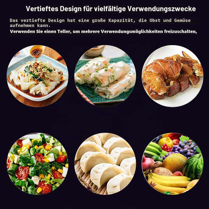Edelstahl Rechteckig Bratblech, Antihaft Grillschale Bräter mit Gitterrost für Backen, Grillen und B