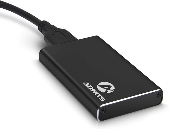 USB 3.0 UASP zu mSATA 3030/3050 SSD SuperSpeed Adapter, Aluminium Externe Festplatte Gehäuse für Sam