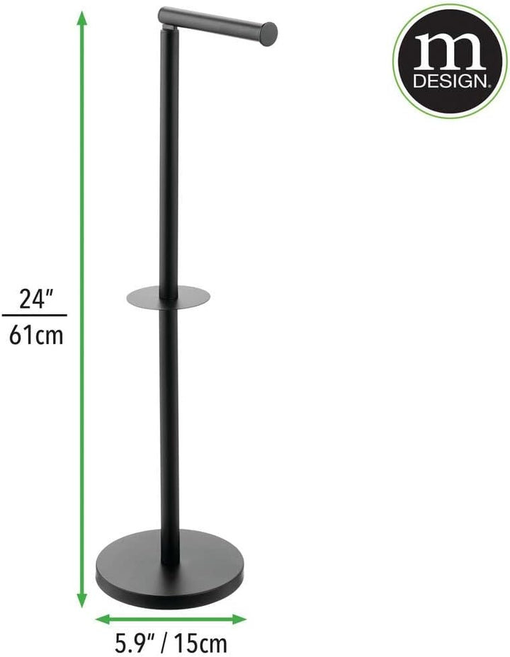 mDesign Toilettenpapierhalter frei stehend – moderner Papierrollenhalter für Badezimmer & Gäste-WC –