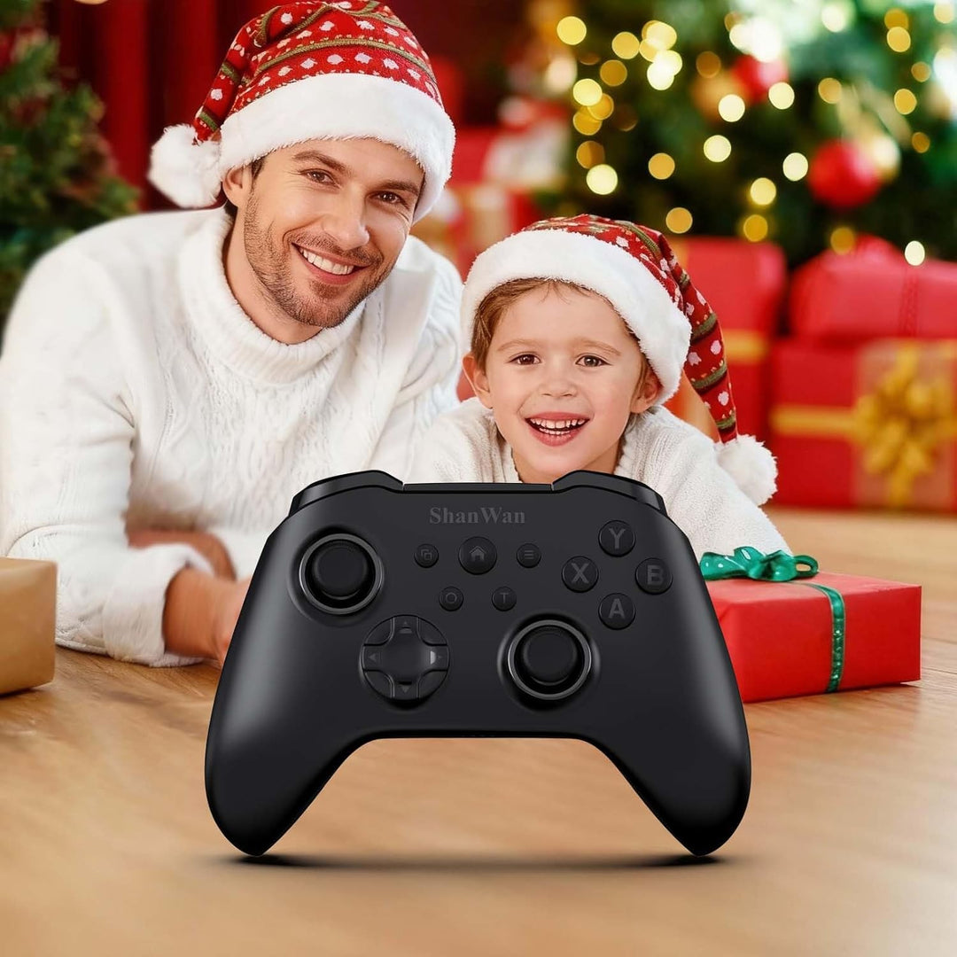 ShanWan Wireless Controller für Windows- PC, Android, iPhone, Android, Switch, Steam, Gamepad 2.4G B