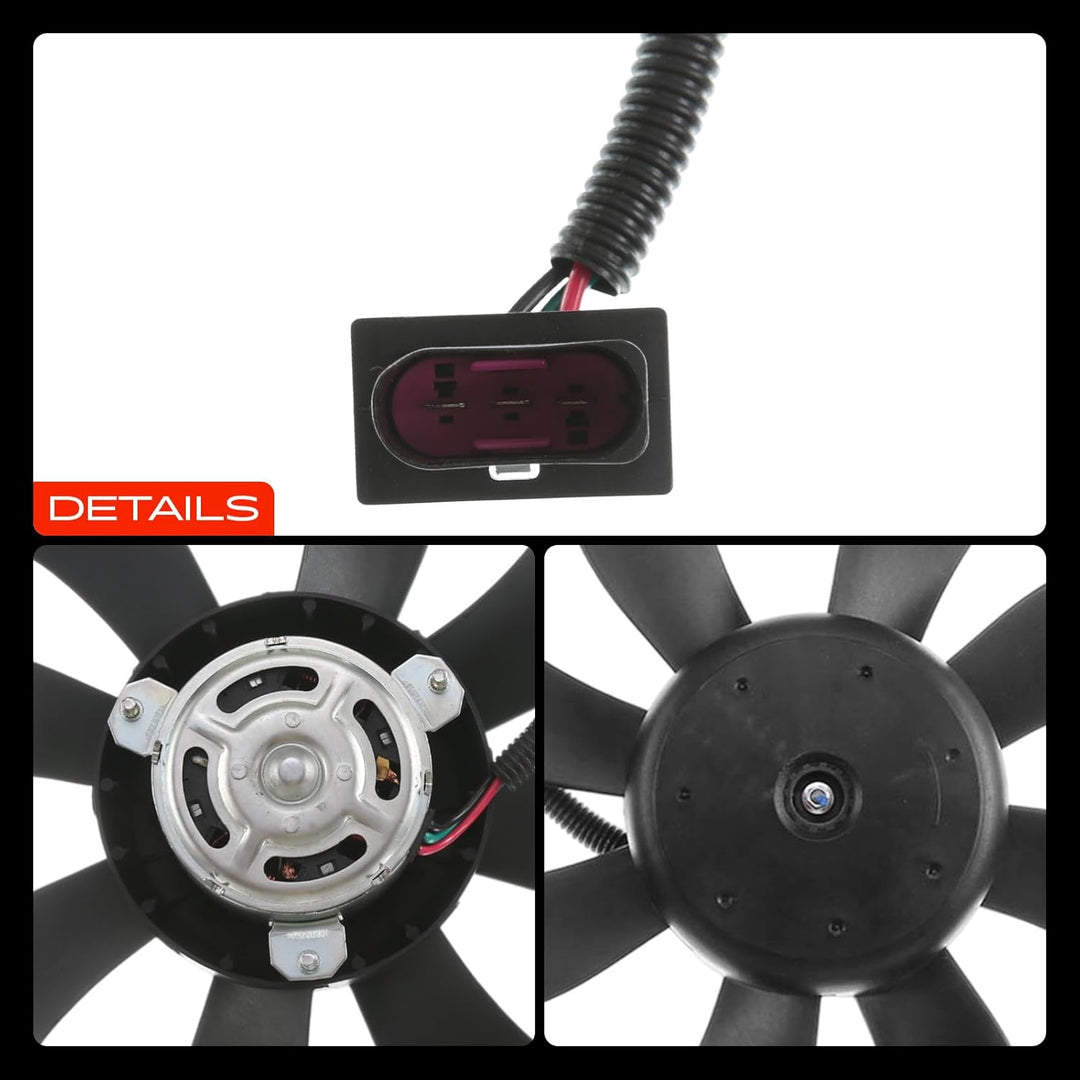 Kühlerlüfter für Ibiza III 6L1 Cordoba 6L2 Fabia I 6Y2 6Y5 5J Fox 5Z1 5Z3 Polo 6N2 9N_ 1.4 L 1999-20