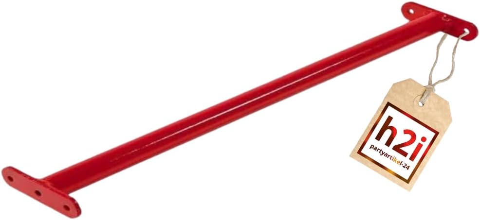 h2i Kinder Reckstange Turnstange Klimmzugstange 90 oder 125 cm lang/Farbe rot - gün - edelstahl