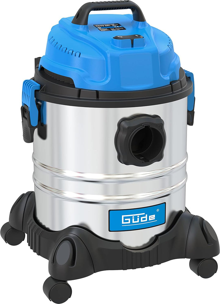 Güde 20 L 17001, NASS-TROCKENSAUGER GNTS 20L, Blau, Silber, schwarz, 1200 W, 85 Dezibel 1200W / 20L,