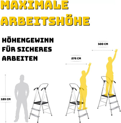 Sicherheitsleiter 3 Stufig, Haushaltshelfer
