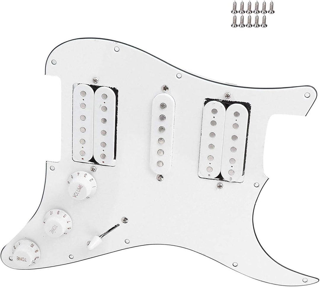 Gitarren Schlagbrett, Prewired Schlagbrett Loaded Pickguard mit Humbucker Tonabnehmer Set für Ersatz