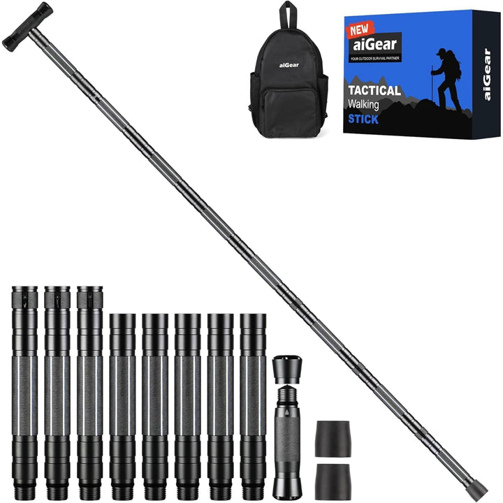 aiGear Taktischestöcke/Wanderstöcke | Upgraded Aluminium Taktische Pole Taktischer Stock | Outdoor 5