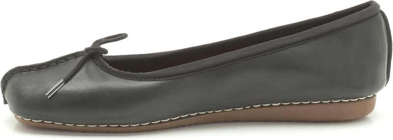 Clarks Damen Freckle Ice Ballerinas 37.5 EU Black Leather, 37.5 EU Black Leather