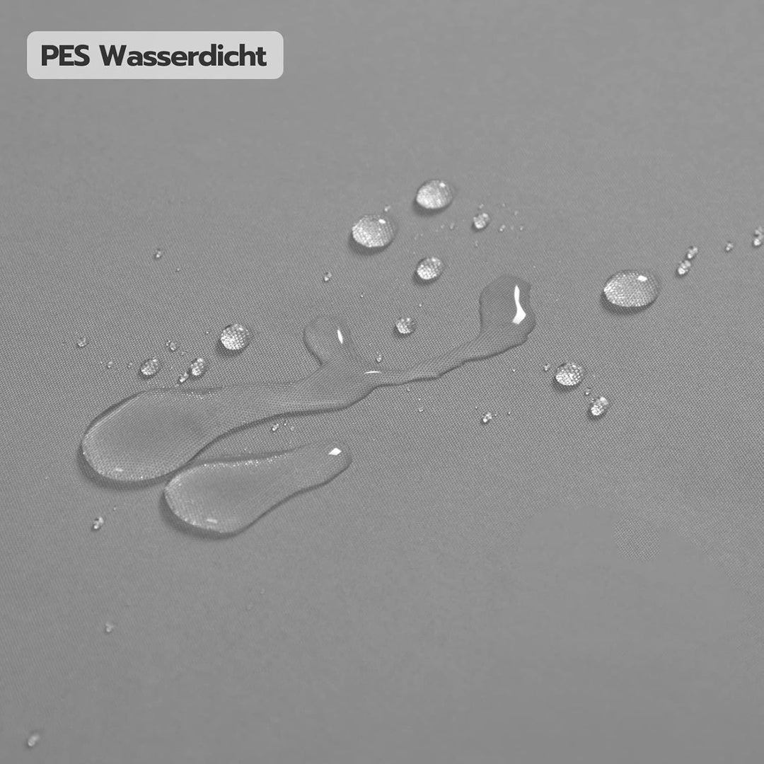 LARMNEE Sonnensegel, Rechteckig, Wasserdicht, 3 x 5 m, Sonnenschutz inkl Befestigungsseilen, PES, fü