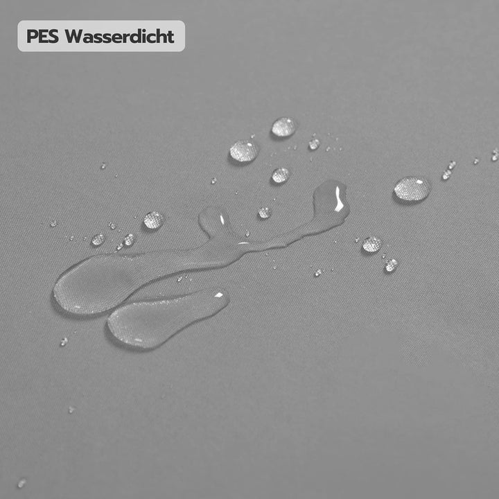 LARMNEE Sonnensegel, Rechteckig, Wasserdicht, 3 x 5 m, Sonnenschutz inkl Befestigungsseilen, PES, fü
