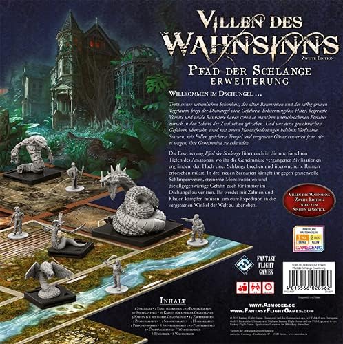 Asmodee | Fantasy Flight Games | Villen des Wahnsinns 2. Edition – Pfad der Schlange | Erweiterung |
