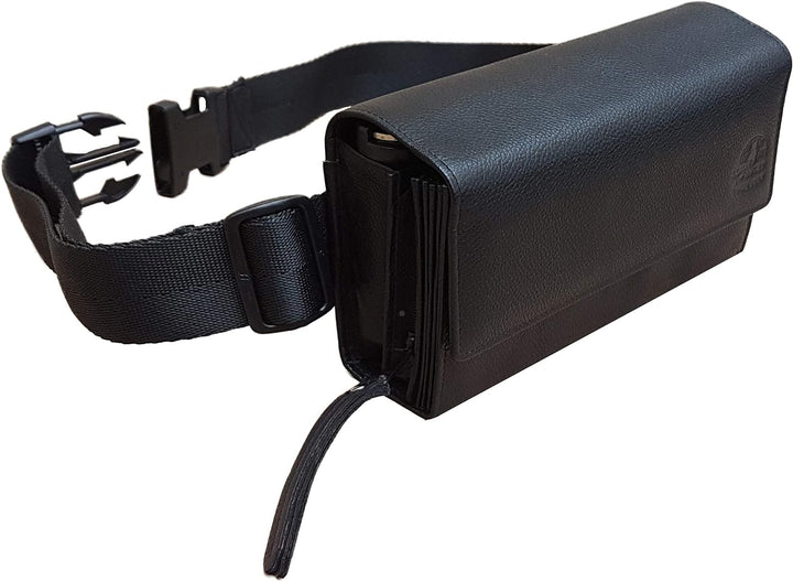 CLAIRE-FONCET Leder Kellnertasche, Kellnergeldbörse, Kellnergeldbeutel, Inkl. Euro-8 Geldmünszen-Gel