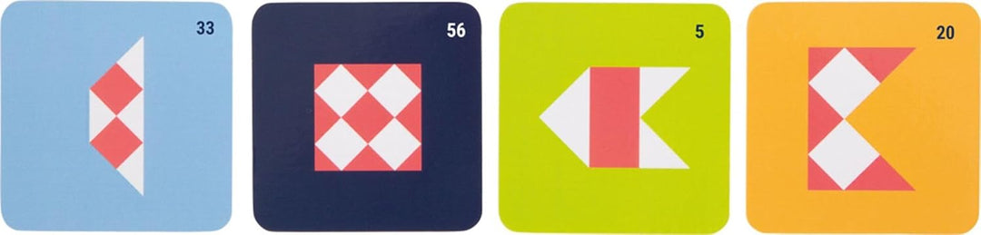 small Foot Symmetriespiel mit Spiegel „Educate“ aus Holz, Legespiel in Holzbox mit Magnetverschluss,