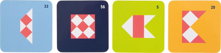small Foot Symmetriespiel mit Spiegel „Educate“ aus Holz, Legespiel in Holzbox mit Magnetverschluss,