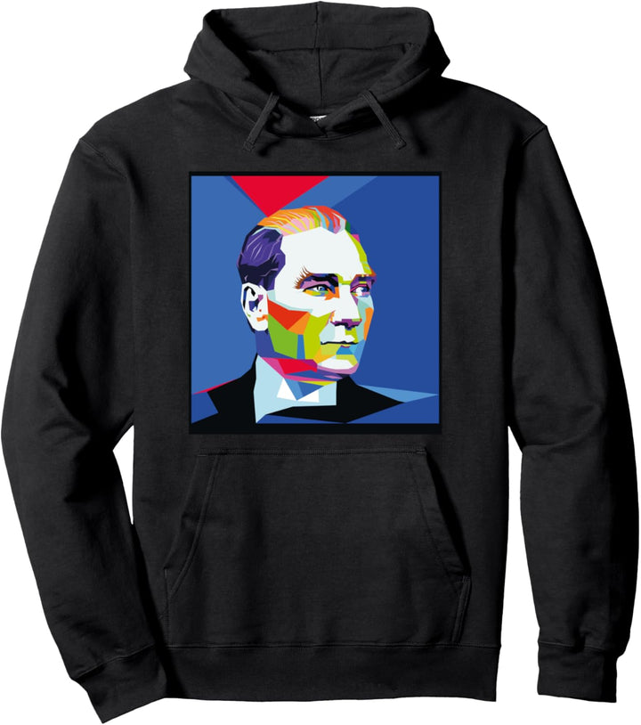 Retro Mustafa Kemal Atatürk Bild Portrait Türkei Türkiye Pullover Hoodie