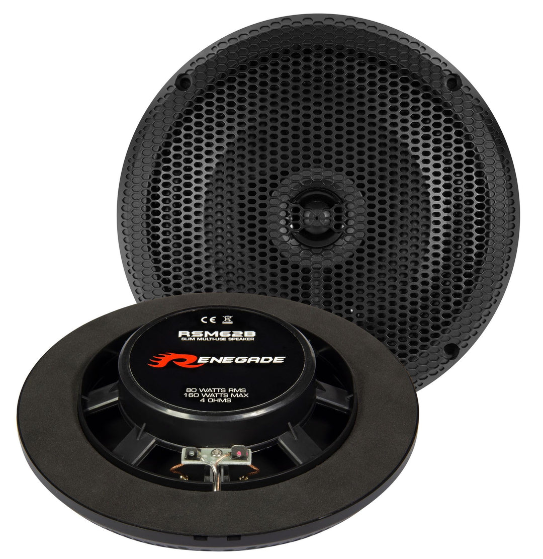 Renegade RSM62B 2-Wege Einbau-Lautsprecher 200W Inhalt: 1St.