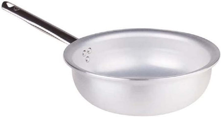 Pentole Agnelli Professionelle Aluminium-Linie Bratpfanne mit 5 mm Radiante, Metall, Silber/schwarz,