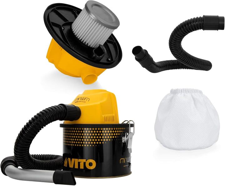 VITO Mini Staubsauger für Pellets 800W - Mini Pellets Aschesauger 800W - auch für Grill, kleine Öfen