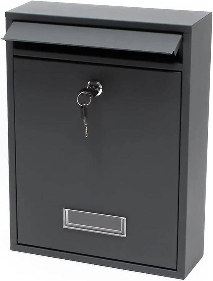 kippen 10005AN Briefkasten Modell MAIL, Farbe Anthrazit, Schwarz, Dimensioni: 320x215x90 mm