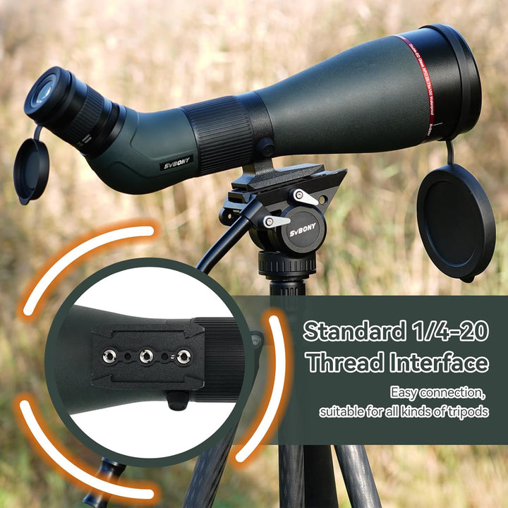 Svbony SA401 APO Spektiv, 25-75x100mm Apochromatisch Duales ED Objektiv FMC, Digiscoping Kompatibel