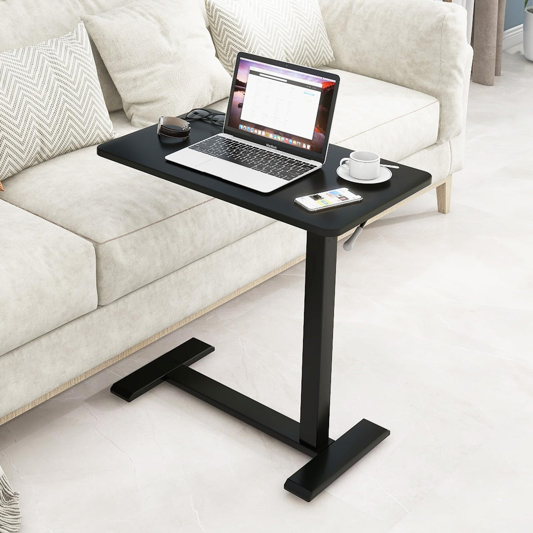 PUNCIA Laptoptisch höhenverstellbar 66-100cm drehbarer Laptopständer mit Rollen mobiles Stehpult Übe