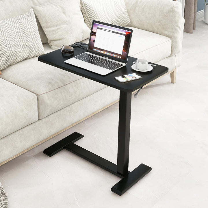 PUNCIA Laptoptisch höhenverstellbar 66-100cm drehbarer Laptopständer mit Rollen mobiles Stehpult Übe