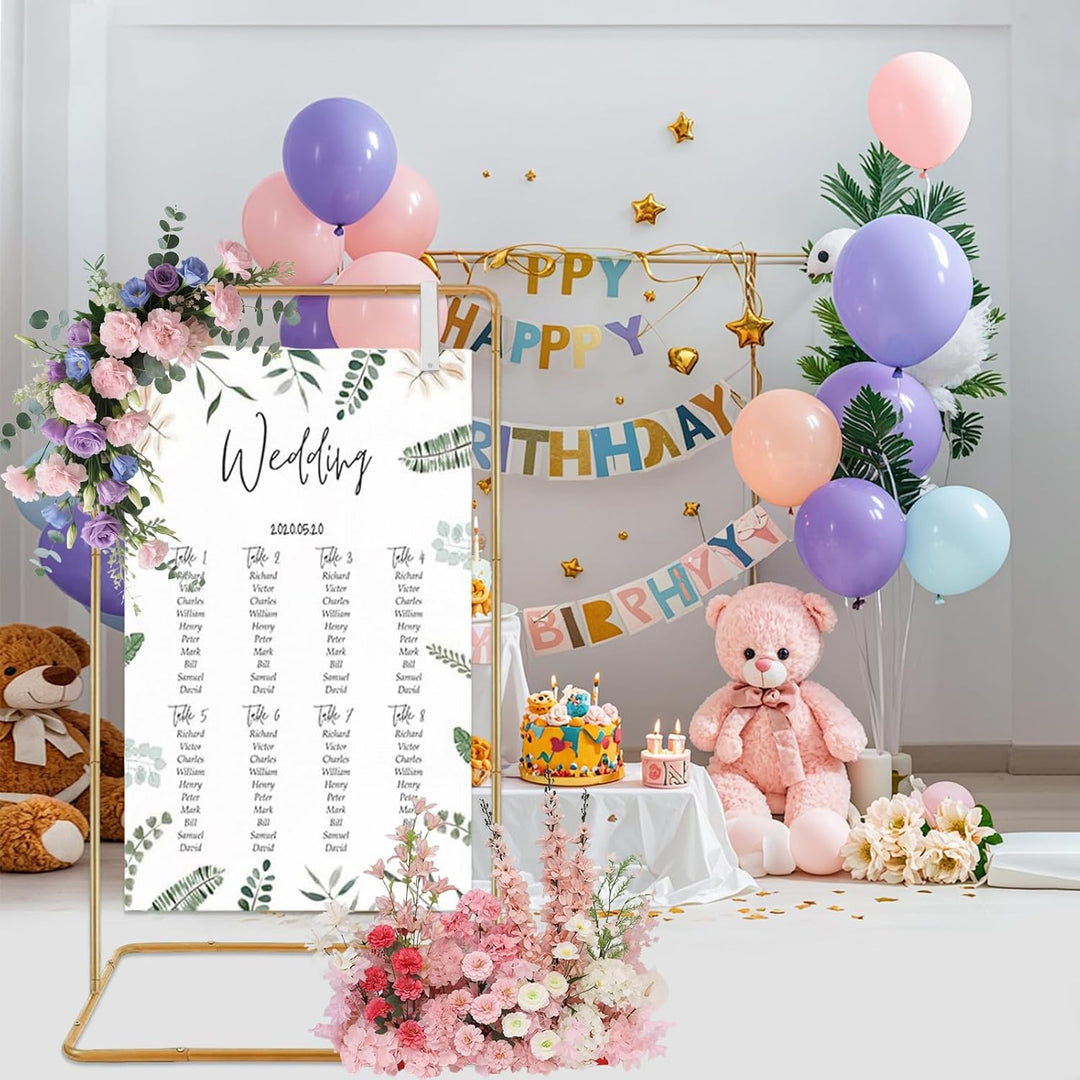 Ständer für Hochzeitsschild, Metall Hochzeits-Willkommensschild, Verstellbare Hochzeitsständer, Welc
