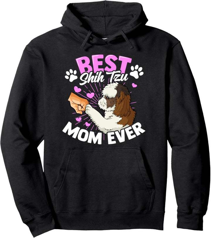 Beste Hundemutter Shih Tzu Pullover Hoodie