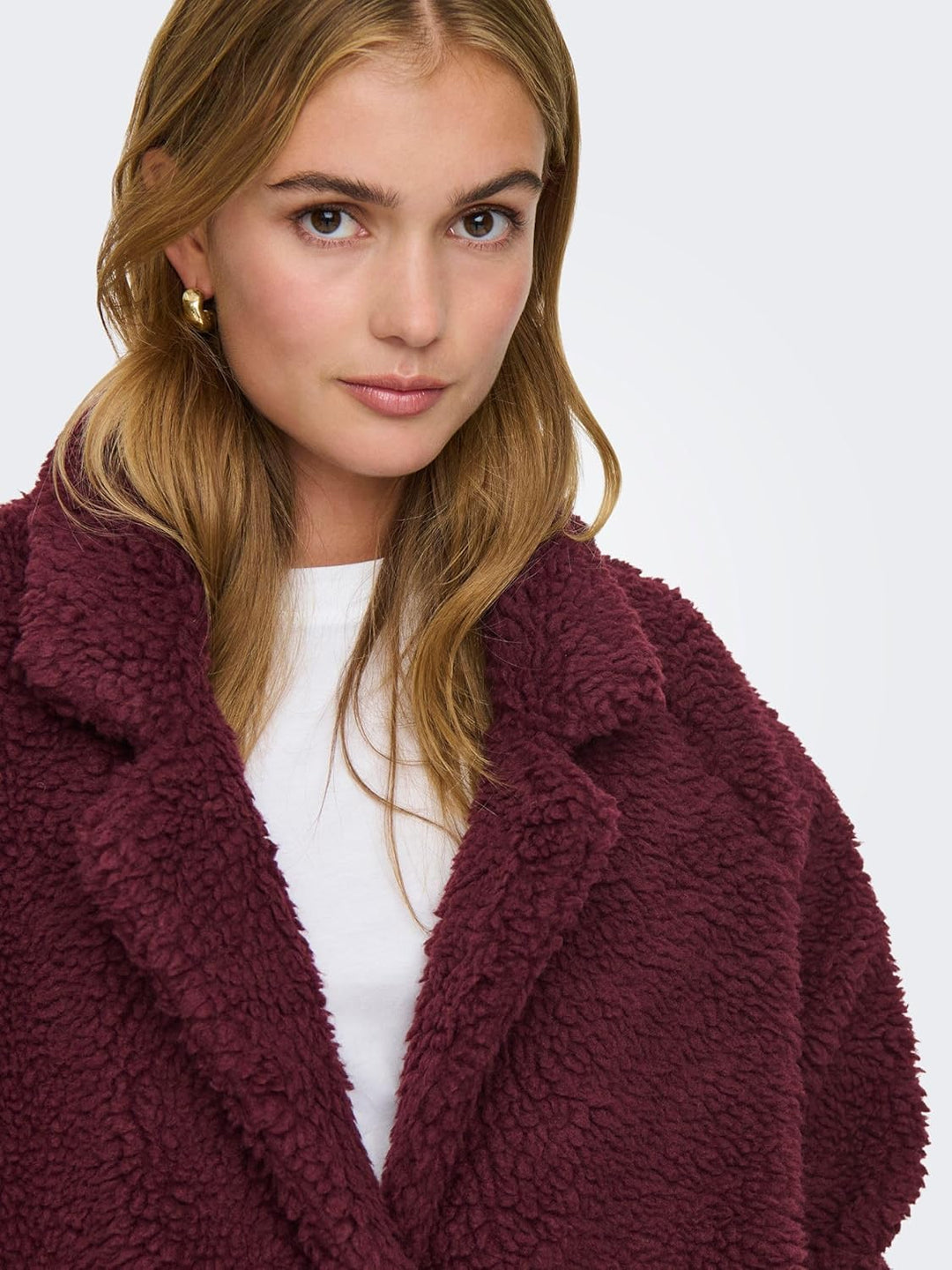 ONLY Female Teddyfell Mantel ONLNEWAURELIA Teddyfell Mantel XS Port Royale, XS Port Royale