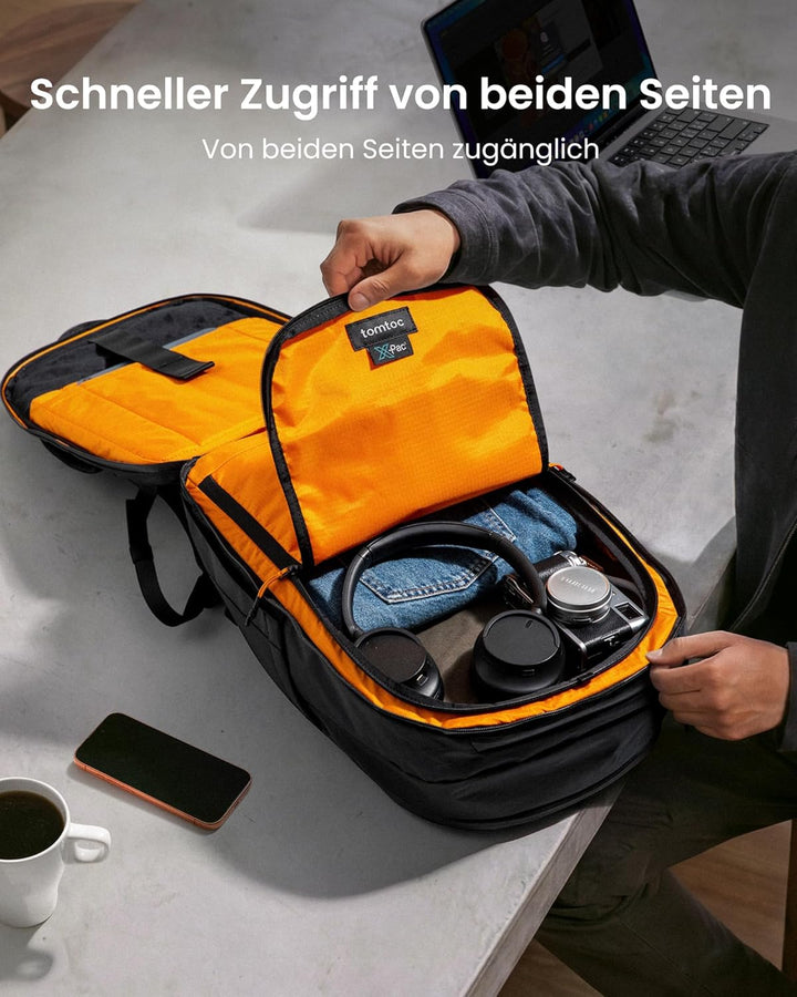 tomtoc Laptop Rucksack 26L, Business Rucksack Herren Damen mit Laptopfach für 15,6-16 Zoll Notebook,