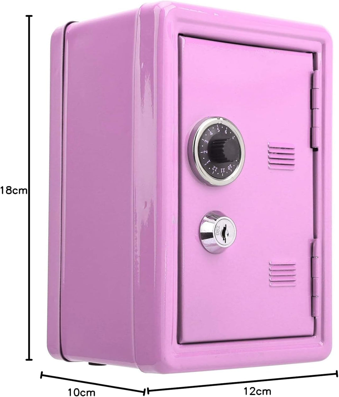 Safe und Schliessfach für Kinder, Kinder Sparbüchse Sparschwein Geldschrank für zu Hause, Metall Saf