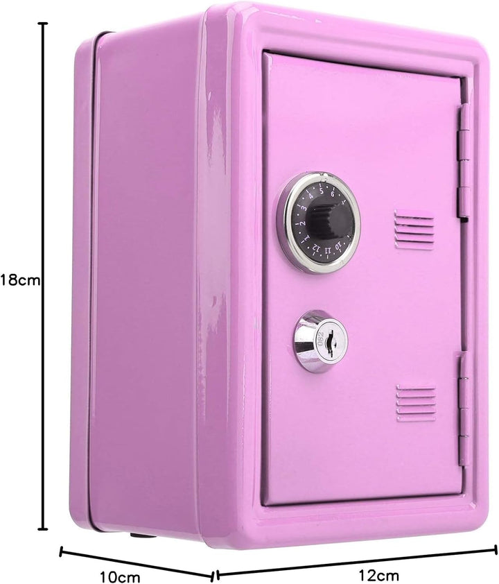 Safe und Schliessfach für Kinder, Kinder Sparbüchse Sparschwein Geldschrank für zu Hause, Metall Saf