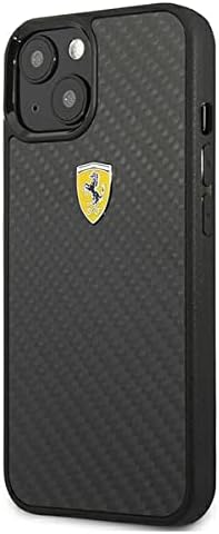 Ferrari FEHCP13SFCABK hülle für iPhone 13 Mini 5,4" schwarz On Track Real Carbon
