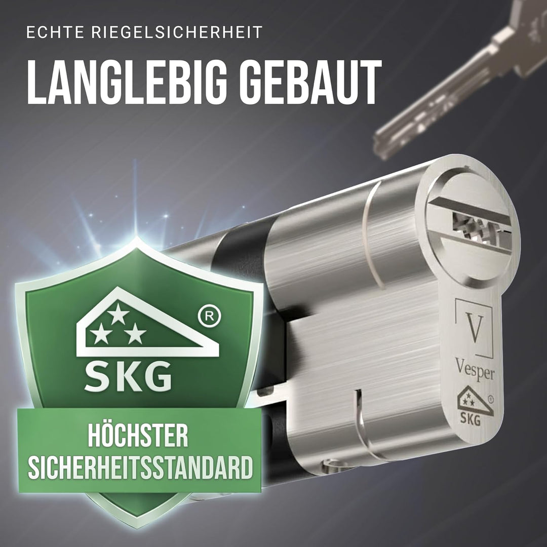 Vesper Extreme SKG3*** - Schliesszylinder gleichschliessend konfigurierbar - 1–4 Zylinder individuel