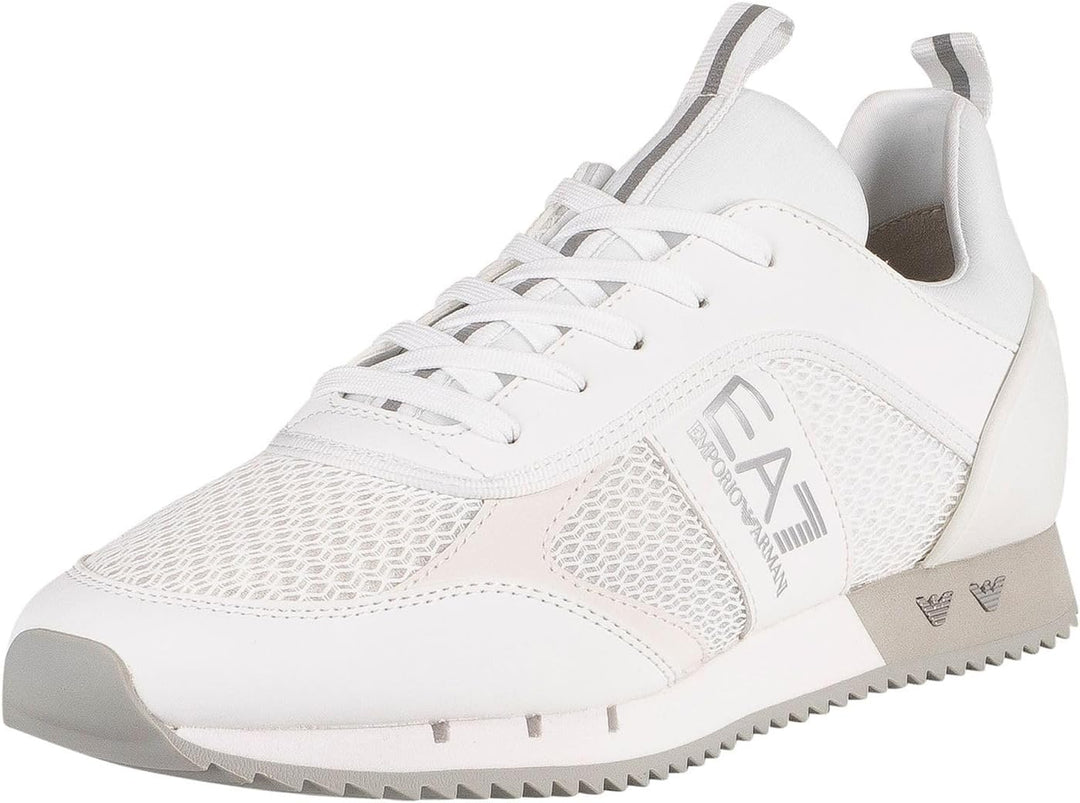 EA7 Emporio Armani Sneaker Black and White Carbon Low-Sneaker 42.5 EU Weiss, 42.5 EU Wei&#xDF;