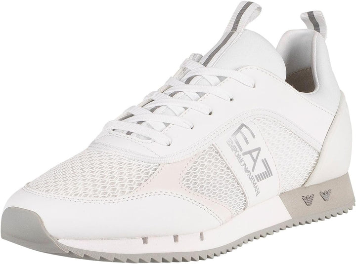 EA7 Emporio Armani Sneaker Black and White Carbon Low-Sneaker 42.5 EU Weiss, 42.5 EU Wei&#xDF;