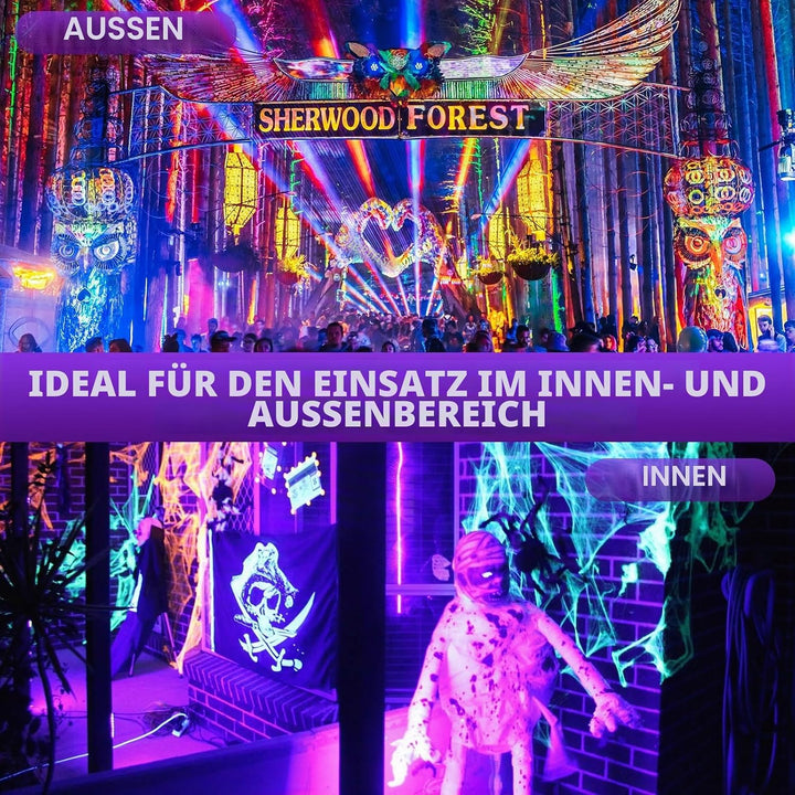 UV Campinglampe LED mit 9900mAh Aufladbar Zeltlampe, Campingleuchte mit Haken Notfallleuchte für Geo
