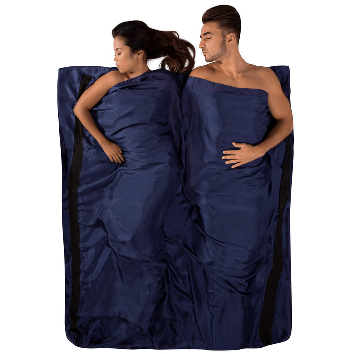 Sea to Summit Premium Blend Seide/Baumwolle Standard Travel rutschsicher Navy Blue, Navy Blue