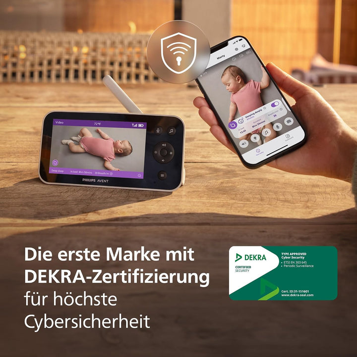 PHILIPS Avent Premium Connected Videophone, das bisher beste Babyphone von Avent, Schlaf- und Atmung