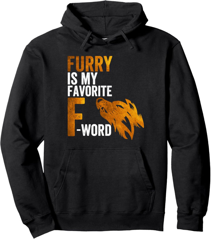 Lustiger Pelz ist mein Lieblings-F-Wort-Fursuit Cosplay Furry Pullover Hoodie