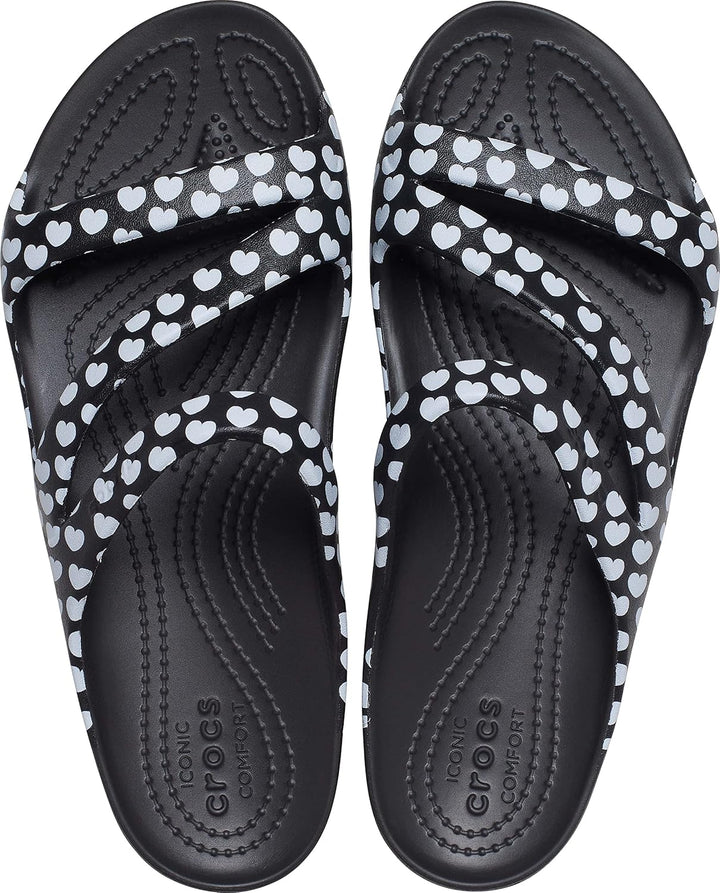 Crocs Damen Kadee Ii W Sandalen 36/37 EU Black White, 36/37 EU Black White