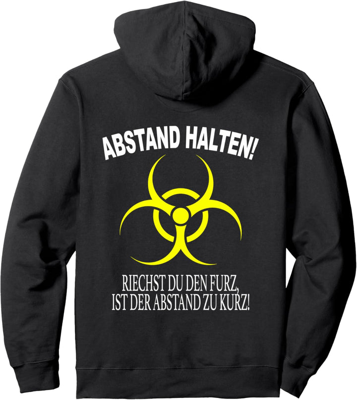 Abstand Halten Riechst du den Furz ist der Abstand zu Kurz Pullover Hoodie
