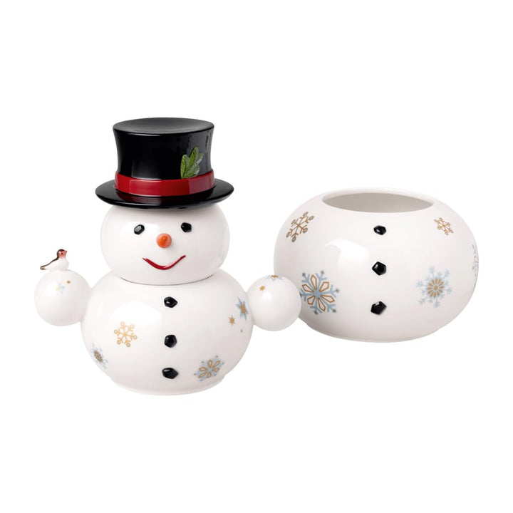 Villeroy & Boch – Christmas Toys Memory Dose, drei übereinander gestapelte Dosen, Gebäckdose in Schn