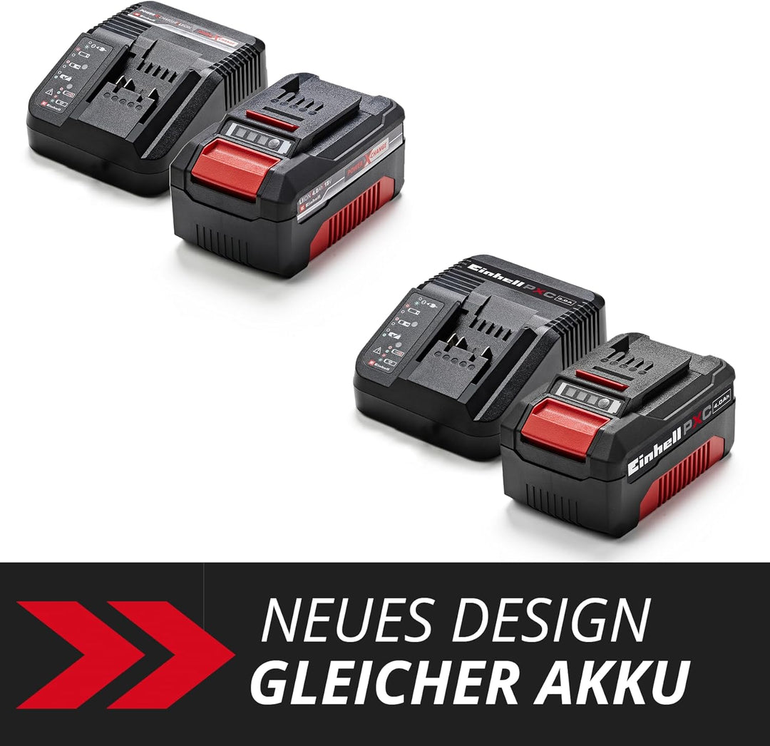 Original Einhell Starter Kit 4,0 Ah Akku und Ladegerät Power X-Change (Li-Ion, 18 V, 75 min Ladezeit